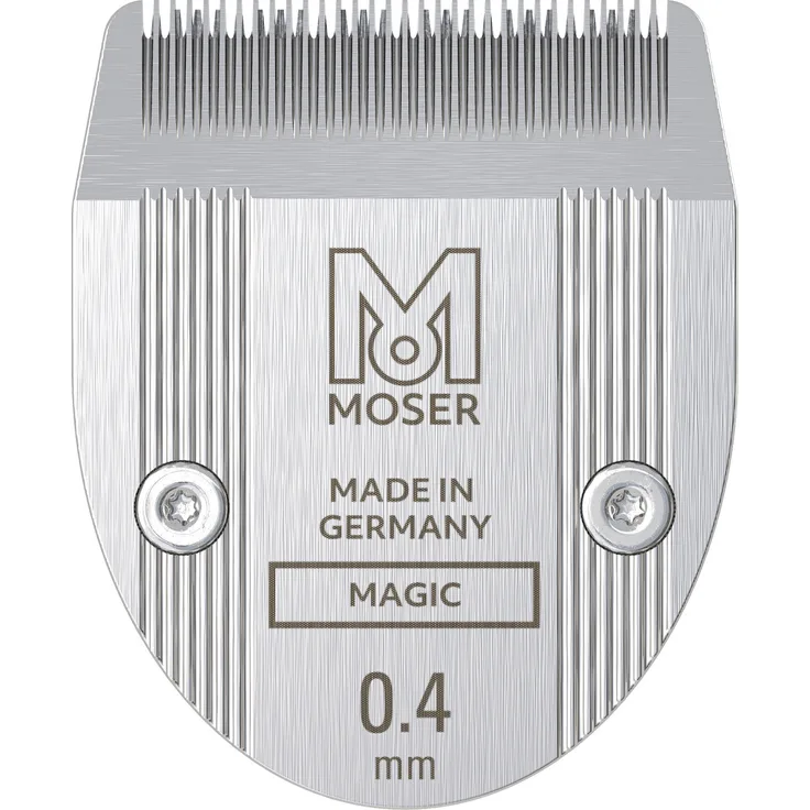 Moser 32mm Blade Set for Li-Pro Mini Hair Trimmer - 0.4mm Cutting Length, for Moser LiPro Mini and Ermila Motion Nano
