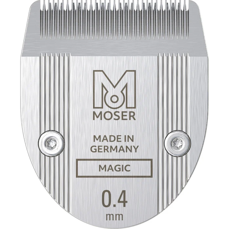 Moser 32mm Blade Set for Li-Pro Mini Hair Trimmer - 0.4mm Cutting Length, for Moser LiPro Mini and Ermila Motion Nano