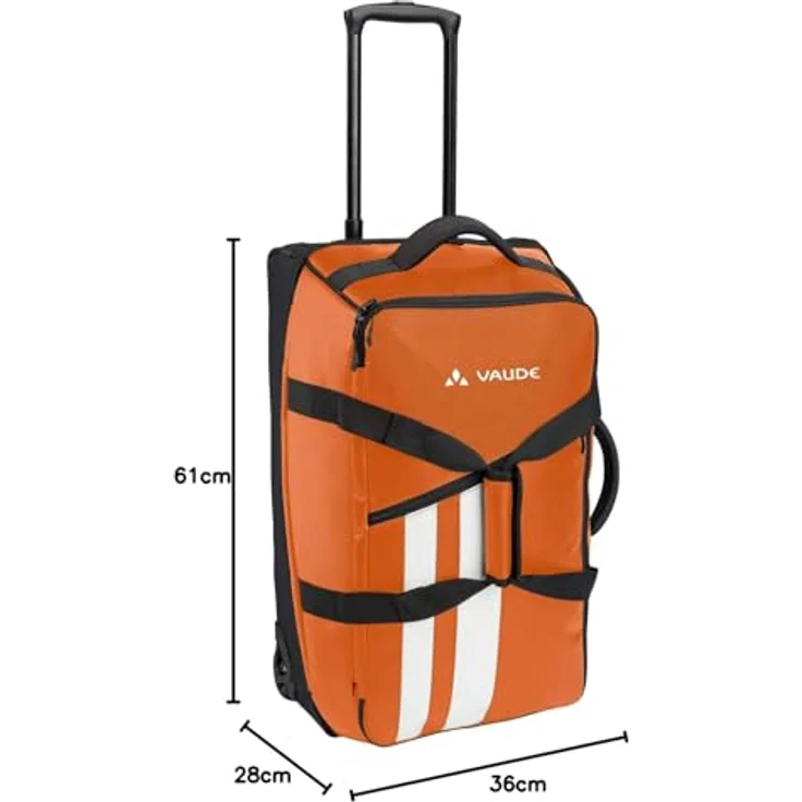 Vaude Rotuma 65l Trolley, Orange, vielseitiger Reisekoffer für Alltag und Reisen – Bild 4