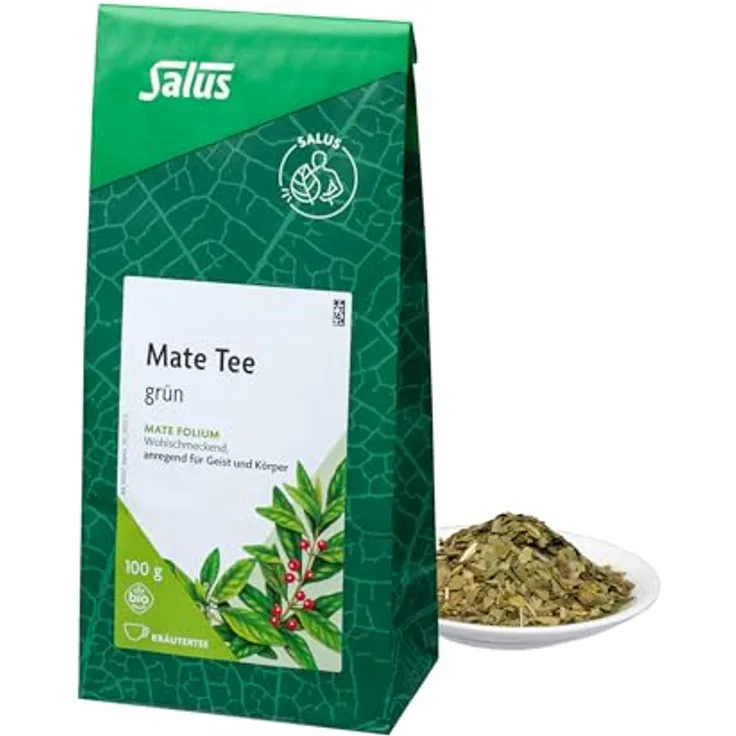 SALUS MATE GRÜN Kräutertee Mate folium Bio, 100 g, natürliche Wirkung