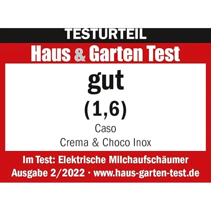 Caso Crema and Choco Milchaufschäumer, 500 Watt, Aufschäumen 250 ml, Aufwärmen 350 ml, Überhitzungsschutz, Abschaltautomatik, Touch Control, edelstahl – Bild 12