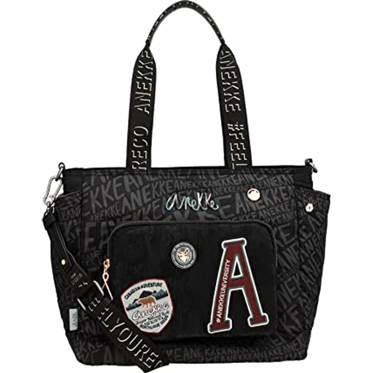 Anekke Nature Woods Schultertasche, 33 cm, Mehrfarbig, mit abnehmbarem und verstellbarem Trageriemen, strapazierfähigem Polyamid, praktische Taschen – Bild 3