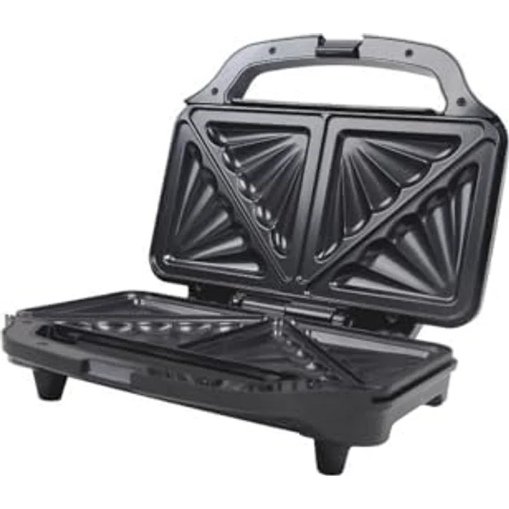 Michelino XXL Sandwichmaker, Sandwich-Toaster mit 900 W für 2 große Toastscheiben bis 14 x 14 cm, Antihaftbeschichtung, Cool-Touch-Griff, rutschfeste Füße – Bild 2