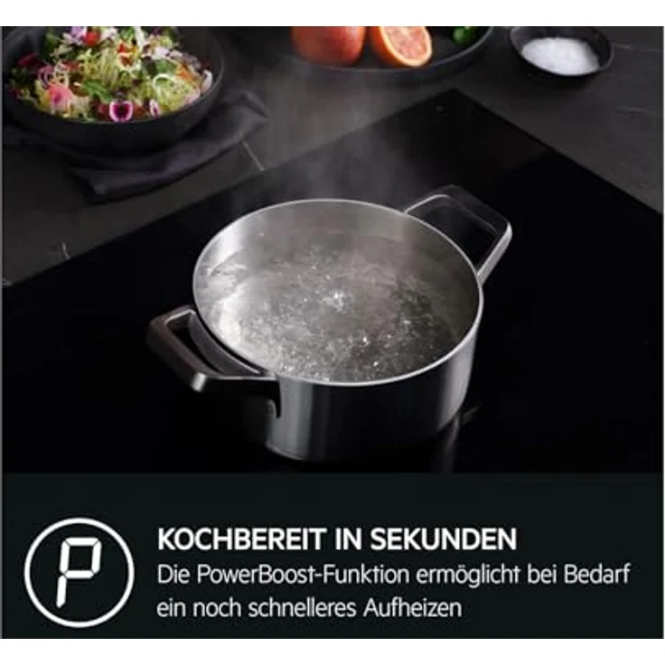 AEG OIO64C00XB Induktionskochfeld autark, 60 cm Breite, PowerBoost, Kindersicherung, Verriegelungsfunktion - Schwarz – Bild 5