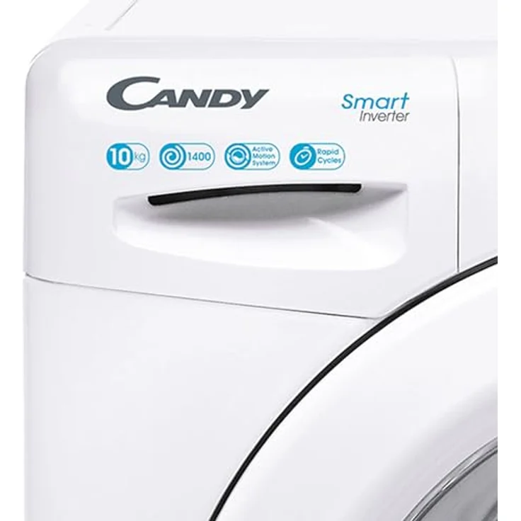 Candy CS 1410TXME1S, Frontlader-Waschmaschine, A, Fassungsvermögen 10 kg, Standgerät, Breite 65 cm, Edelstahltrommel, Restlaufzeitanzeige – Bild 4