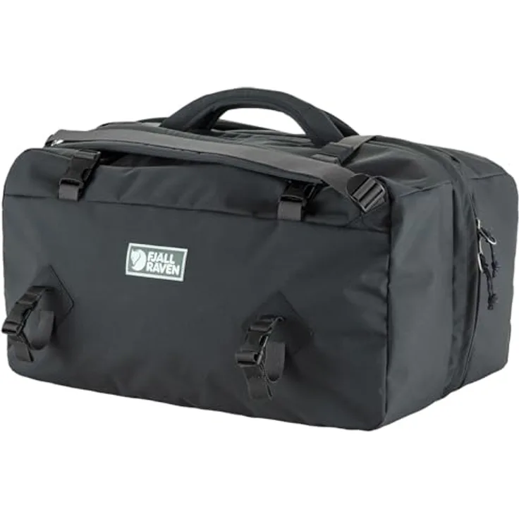 Fjällräven Vardag Splitpack Weekender Reisetasche, 48 cm, schwarz, 100% Polyamid, kompakte Reisetasche mit flexiblem Stauraum