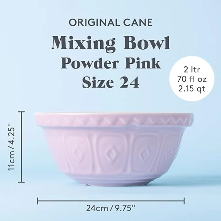 Mason Cash Farbe Mix Powder Pink S18 Splitterfest Steingut 26 cm Rührschüssel – Bild 5