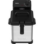 Tefal FR5030 Family Pro Access Fritteuse, mit Öl, 3000 Watt, 4 Liter Fassungsvermögen, Kühlzonen-Technologie, spülmaschinenfest, edelstahl-schwarz