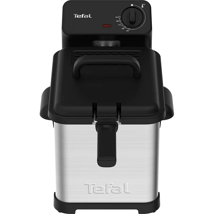 Tefal FR5030 Family Pro Access Fritteuse, mit Öl, 3000 Watt, 4 Liter Fassungsvermögen, Kühlzonen-Technologie, spülmaschinenfest, edelstahl-schwarz – Bild 1