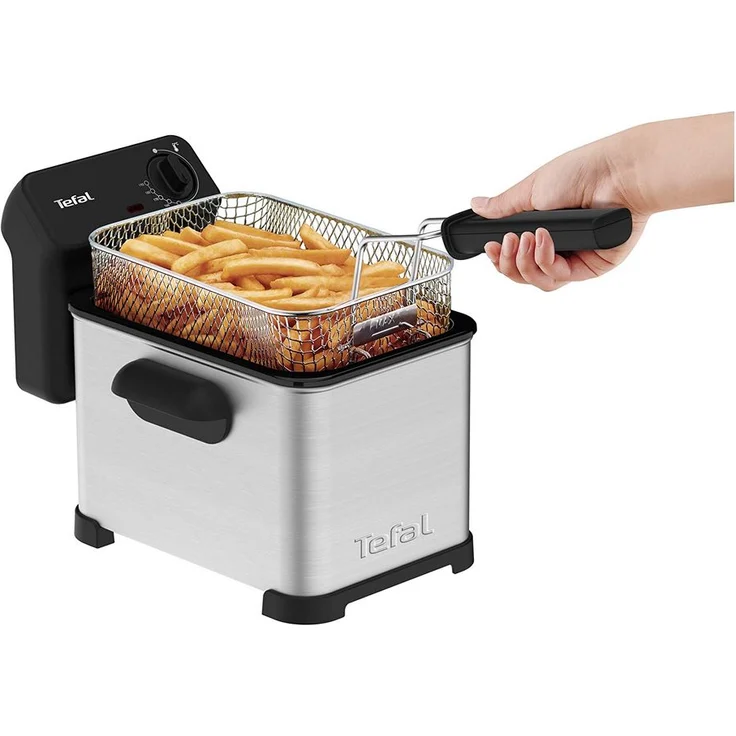 Tefal FR5030 Family Pro Access Fritteuse, mit Öl, 3000 Watt, 4 Liter Fassungsvermögen, Kühlzonen-Technologie, spülmaschinenfest, edelstahl-schwarz – Bild 4
