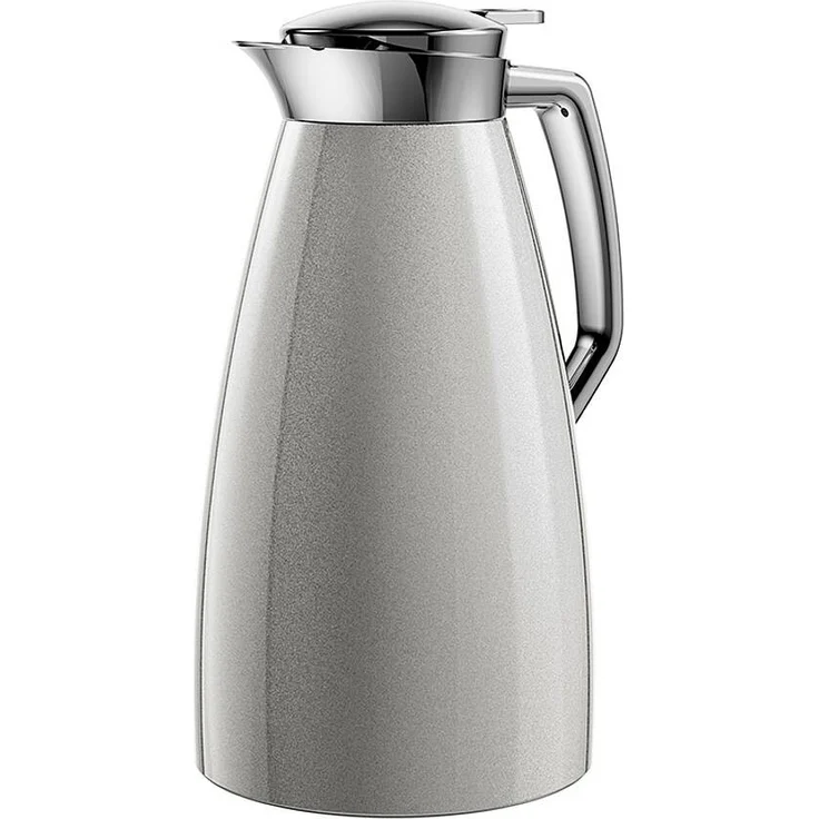 Emsa F4140100 Plaza Isolierkanne, 1 Liter, silber – Bild 1