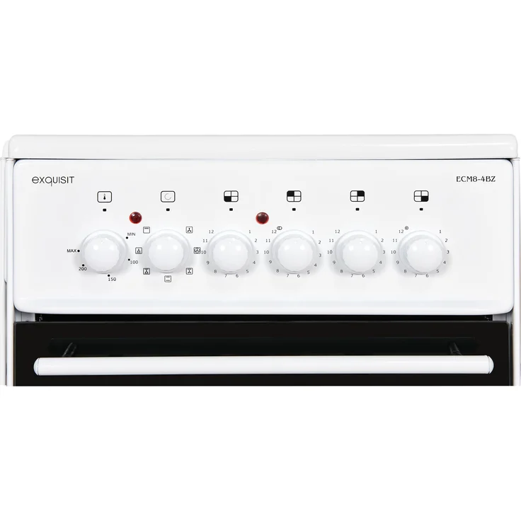Exquisit ECM8-4BZ, Standherd, Energieeffizienzklasse A, Volumen 71 l, Anzahl der Kochstellen 4, weiß – Bild 5