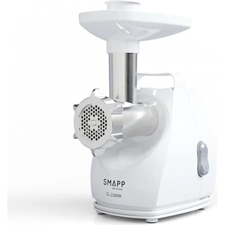Smapp MASZYNKA DO MIĘSA 490.8 2200W, leistungsstarker Fleischwolf in Weiss – Bild 1