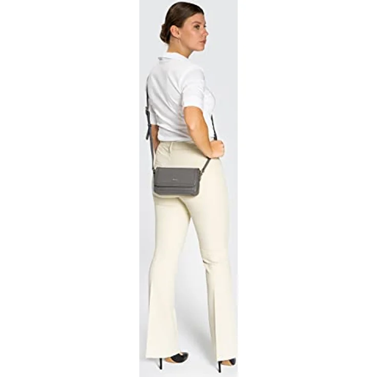 Lazarotti Umhängetasche Bologna Leather, Leder mit Reißverschluss- und Steckfach, verstellbarem Schulterriemen, braun – Bild 3