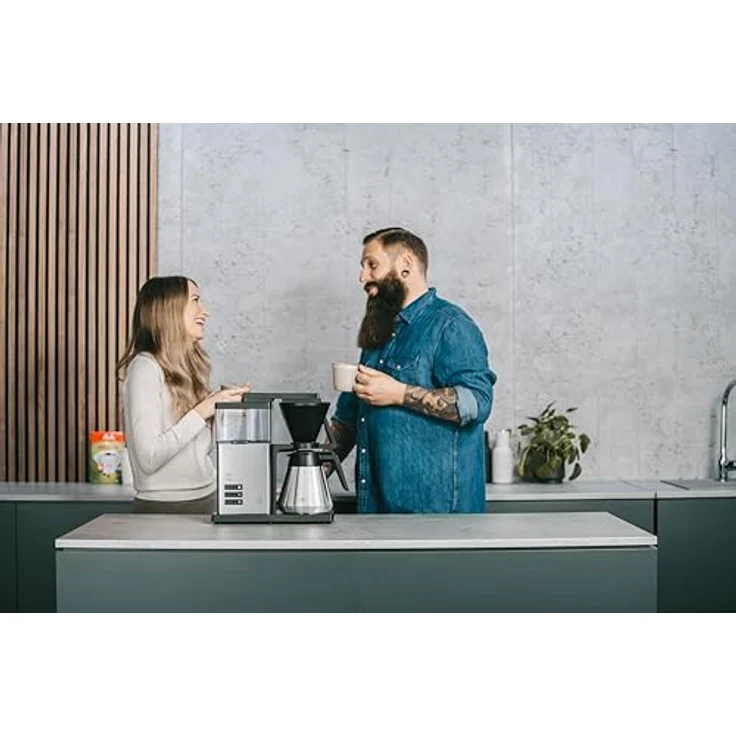 Melitta ONE Therm Edelstahl, Filterkaffeemaschine mit Mahlwerk für bis zu 10 Tassen, Anti-Tropfsystem, Aroma Premium Technologie und Display – Bild 5