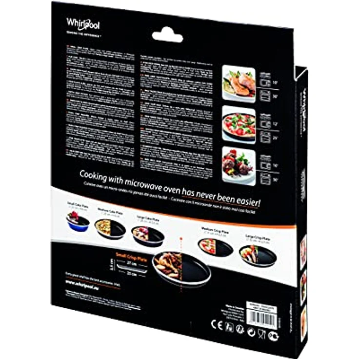 Whirlpool AVM250 - Mikrowellenzubehör- Crisp-Platte klein (Ø25cm) für die Mikrowelle- Passend auch für Bauknecht Mikrowellen – Bild 5