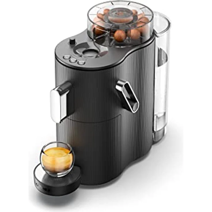 CoffeeB by café royal Globe 1,3 l Black -Maschine, speziell für die Verwendung von Kaffeebällchen entwickelt [Energieklasse A+] – Bild 1