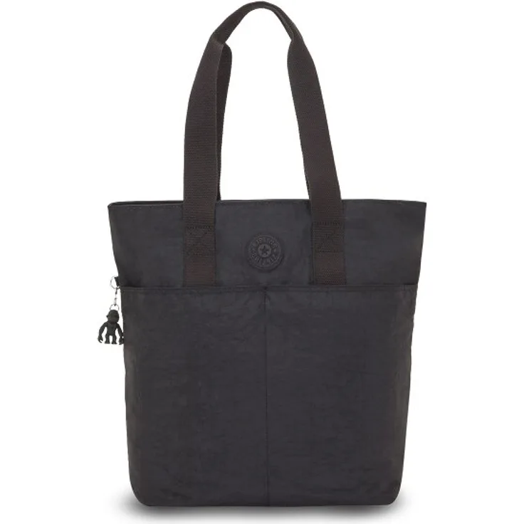 Kipling Basic Hanifa Shopper Tasche, 39 cm, schwarz, 100% Polyamid