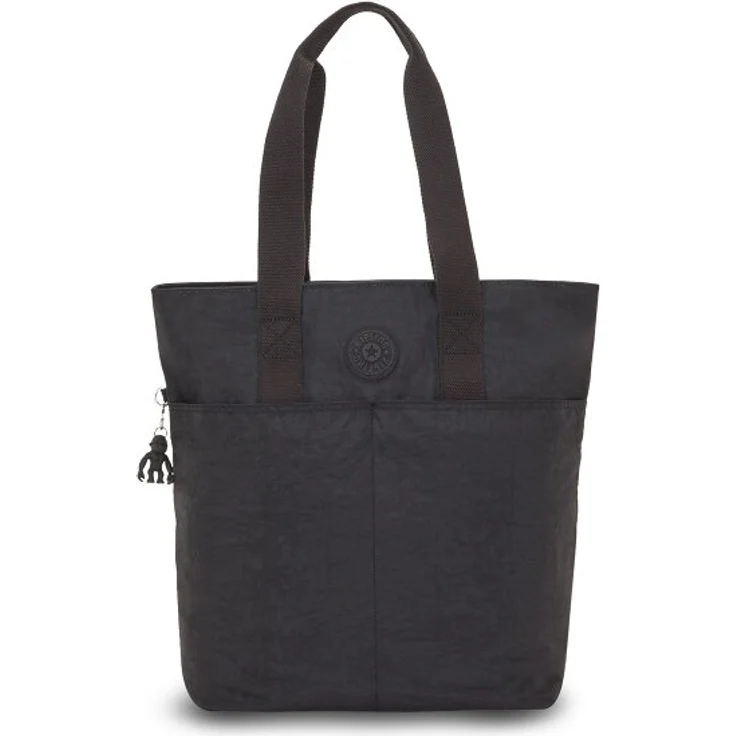 Kipling Basic Hanifa Shopper Tasche, 39 cm, schwarz, 100% Polyamid
