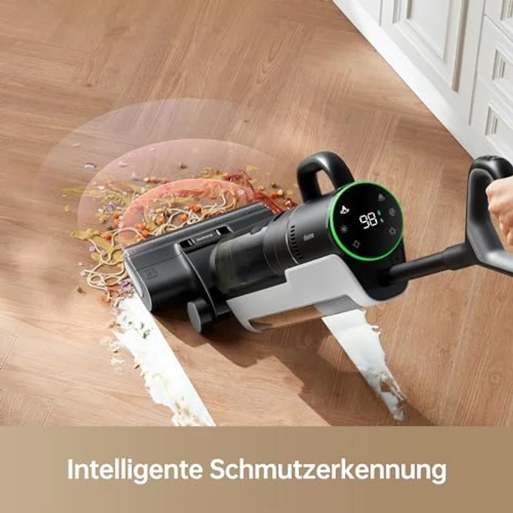 Dreame H12 Dual Nass Trocken Komplett-Staubsauger, 4-in-1 Kabelloser Staubsauger für mehrere Oberflächen, Selbstreinigung in einem Schritt mit Heißlufttrocknung, Reinigung von Kante zu Kante, App – Bild 5