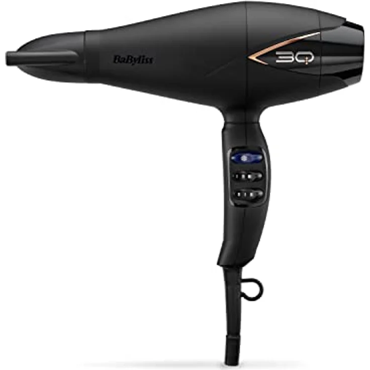 BaByliss 3Q Profi-Haartrockner, Intelligenter digitaler Motor, super Ionic Disziplinen, ultraleicht, weiß – Bild 1