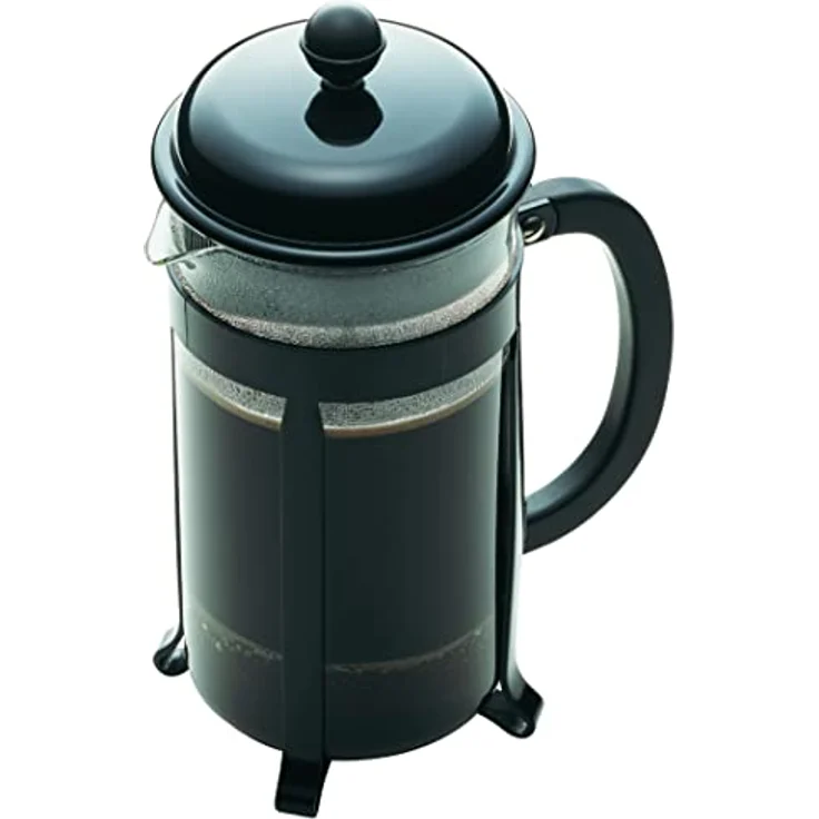Bodum Java, French Press Kaffee- und Teebereiter mit bruchsicherer SAN-Kunststoff-Karaffe, 100 ml, Schwarz – Bild 2