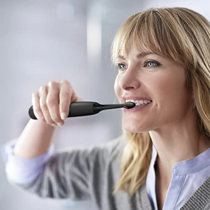 Philips Sonicare HX6800/87 ProtectiveClean 4300 Elektrische Schallzahnbürste mit integriertem Drucksensor, 1 Reinigungsmodus, 1 x BrushSync-Funktion, Schwarzgrau, 2-poliger Stecker – Bild 3