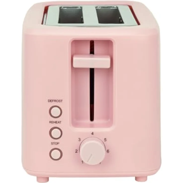 JOCCA Sweet Toaster Rosa, 700W mit 2 breiten Schlitzen, 7 Bräunungsstufen & Auftaufunktion – Bild 4