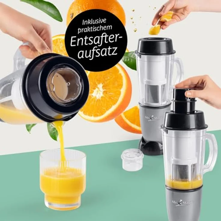 DS Produkte GOURMETmaxx Mixer Mr. Magic 18-tlg. 400W grau/schwarz GS-Zertifikat – Bild 4