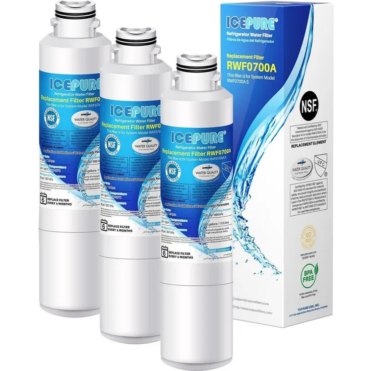 Icepure Wasserfilter für Samsung, Kenmore, Sears | DA2900020A, DA2900020B, DA-97-08006A, HAF-CIN, WF294 | NSF 42/53 zertifiziert, effektive Chlor- und Geruchsfiltration
