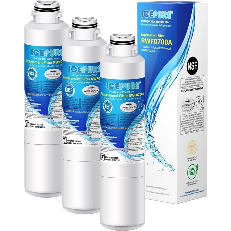 Icepure Wasserfilter für Samsung, Kenmore, Sears | DA2900020A, DA2900020B, DA-97-08006A, HAF-CIN, WF294 | NSF 42/53 zertifiziert, effektive Chlor- und Geruchsfiltration