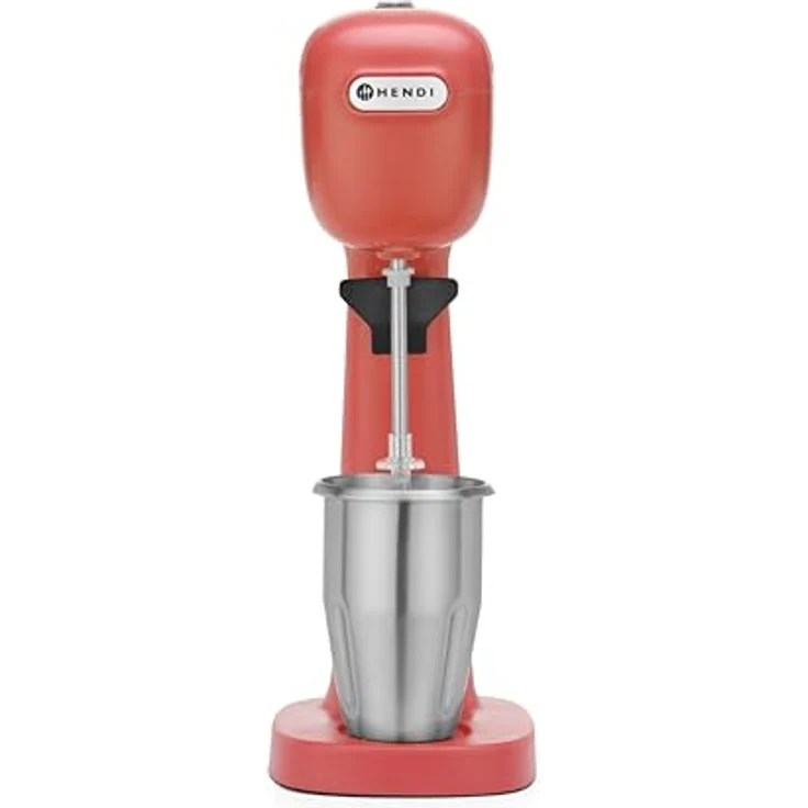 HENDI Milkshake Mixer Design by Bronwasser, BPA-frei, Rot, 230V/400W, Edelstahl-Rührbecher 0,5 Liter, zwei Drehzahlen – Bild 4