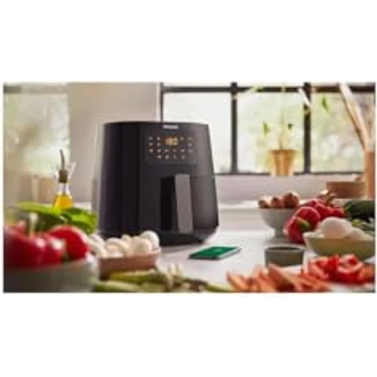 Philips Fritteuse Philips Fritteuse ohne Öl HD928060 6,2 L 2000 W Friteuse Frittöse Frit, 2000 W, Grau – Bild 4