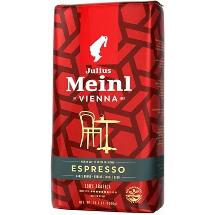 Julius Meinl Vienna Espresso, 100% Arabica Kaffeebohnen, 1000 g, ausgewogenes Aroma für Vollautomaten – Bild 2