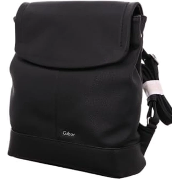 Gabor Lenea City Rucksack M, 33 cm, schwarz, 100% Polyurethan, 28 x 9 x 33 cm – Bild 1
