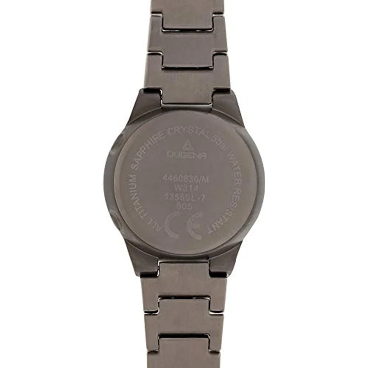 Dugena Damen-Armbanduhr 4460836 Gent Funk, Titan, schwarzes Zifferblatt, Saphirglas, 5 bar – Bild 2