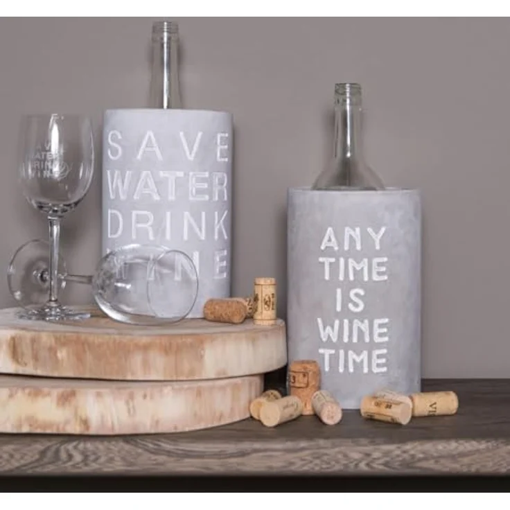 Weinkühler Poesie et Table Vino ANY TIME IS WINE TIME Räder – Bild 3