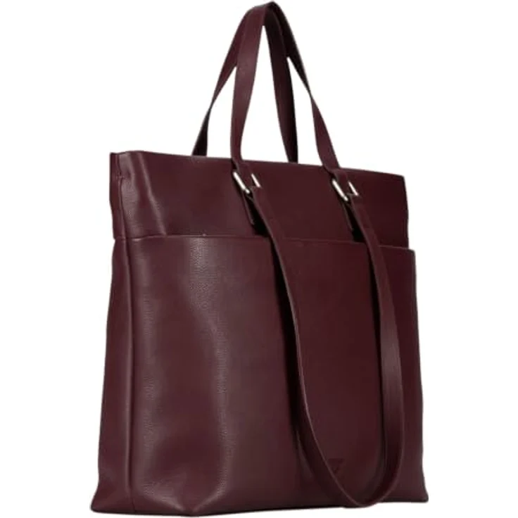 Jost Lysa Business Shopper, 100% Leder mit Laptopfach, 36 cm, rot – Bild 2