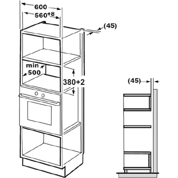 HEINNER HMW-MDBI25GDIX Einbau-Mikrowellenofen – 25L, Digitale Steuerung, 900W Mikrowellenleistung, 1000W Grill, Edelstahl-Design, 21 Automatische Programme, 5 Jahre Garantie – Bild 2