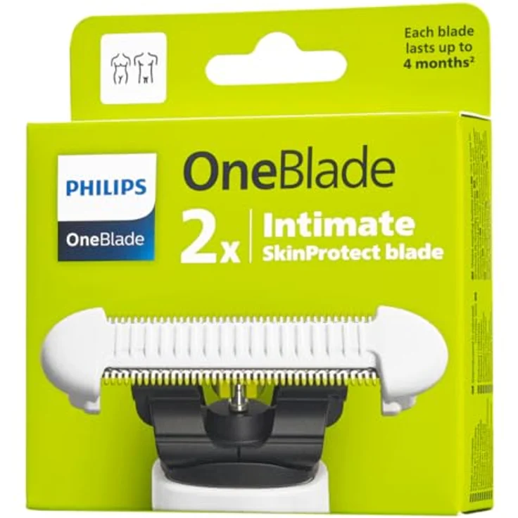 Philips OneBlade SkinProtect-Klingen QP229/52, 2 Stück, Hautfreundliche Klingen mit SkinProtect Technologie für empfindliche Bereiche – Bild 2