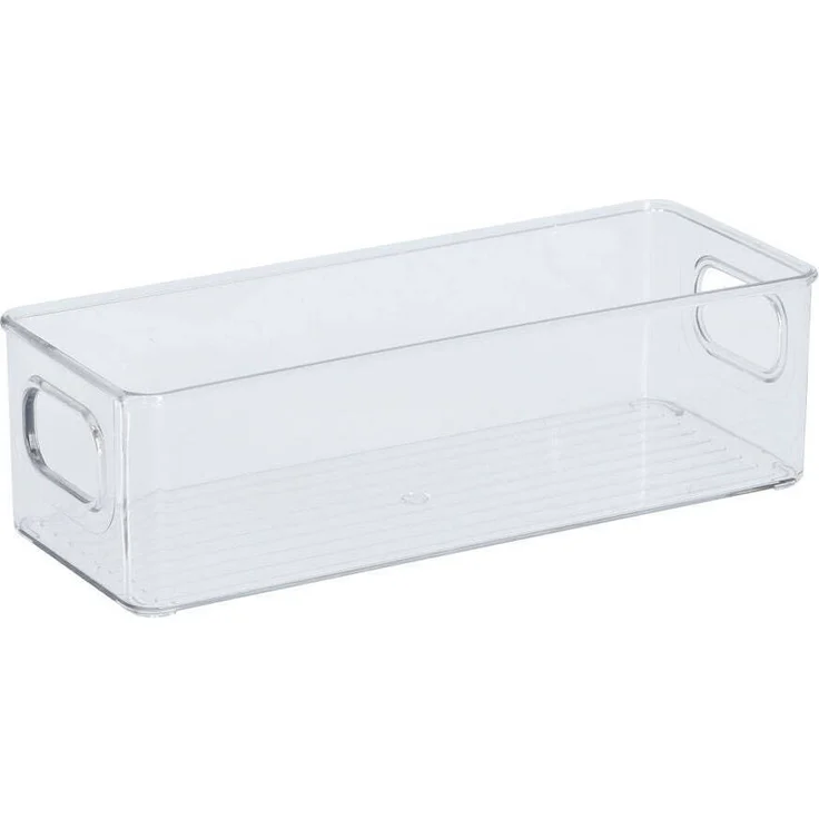 Zeller Transparenter Organizer aus Kunststoff, 25,5 x 10 x 7,6 cm, Tragegriffe für einfache Organisation, transparent – Bild 1