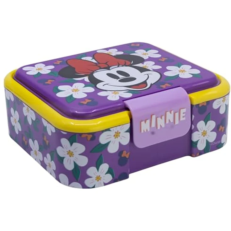 Stor Lunchbox Disney Minnie Mouse, Kinder Brotdose für Snacks, einteilig und leicht zu reinigen – Bild 1