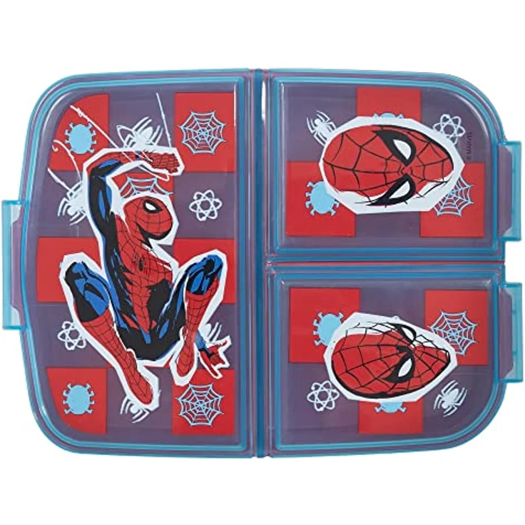 Stor BROTDOSE MIT MEHREREN FÄCHERN | SPIDERMAN ARACHNID GRID – Bild 2