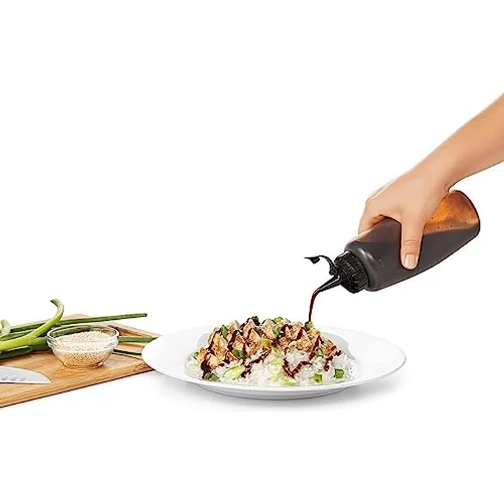 OXO Good Grips Mittelgroße Küchenchef Quetschflasche, Kunststoff, Transparent – Bild 5