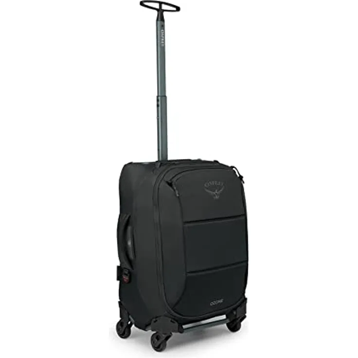 Osprey Ozone 4 Rollen Trolley 56 cm, schwarz, aus 100% Nylon, kompakte Reisetasche für bequemes Reisen