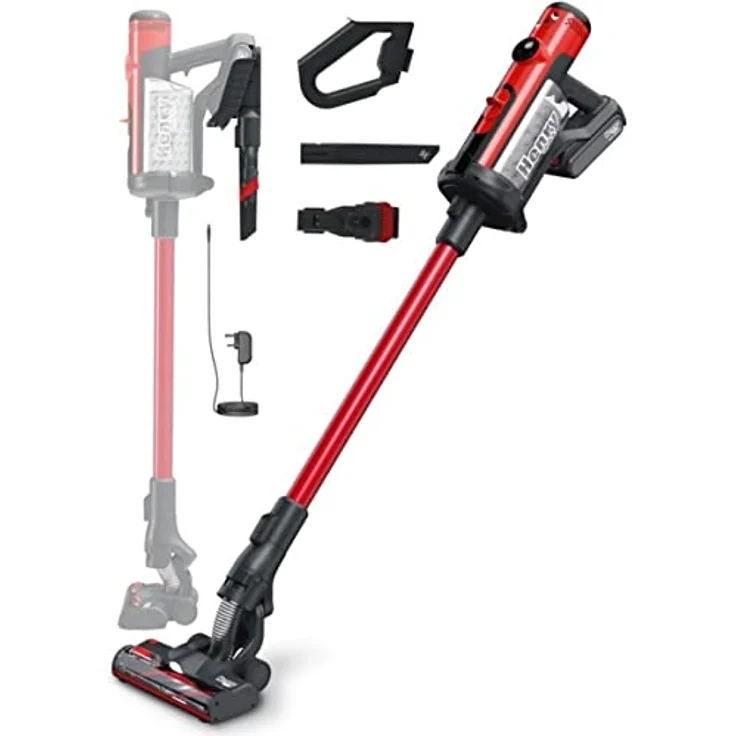 Numatic Henry Quick HEN.100R Handstaubsauger, 60 min Akkubetrieb, rot-schwarz – Bild 6