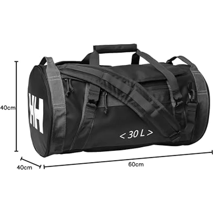 Helly Hansen Duffle Bag 2, Reisetasche 30L, 50 cm, 100% Polyester, schwarz – Bild 6