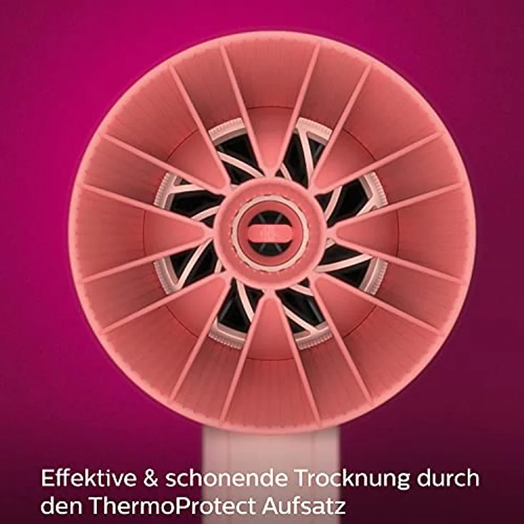 PHILIPS BHD350 Haartrockner Schwarz-Rosa (2100 Watt) – Bild 2