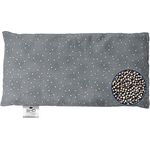 SHD Rapssamenkissen Körnerkissen für die Mikrowelle geeignet, gefüllt mit Raps - Wärme, Kälte für Nacken und Schulter, Bezug aus Baumwolle 14x28 cm, Made in Germany, Spacegrau, aromatisch