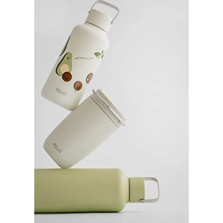 equa Trinkflasche Timeless Avoc, 600 ml, leichte Edelstahlflasche im zeitlosen Design – Bild 5